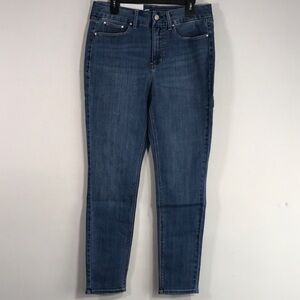 Seven7 Tummyless Skinny High Rise Jean, Women's Size 10 - Hilo Blue